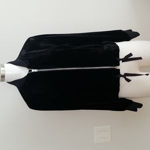 JCrew Black Velvet Bomber - NWT